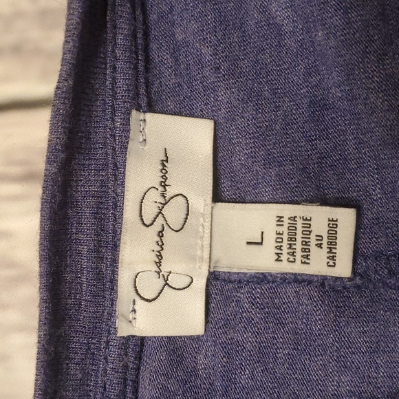 JESSICA SIMPSON LONG T-SHIRT MAXI FRONT POCKET DRESS - Picture 7 of 8